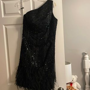 Cocktail mini beaded dress